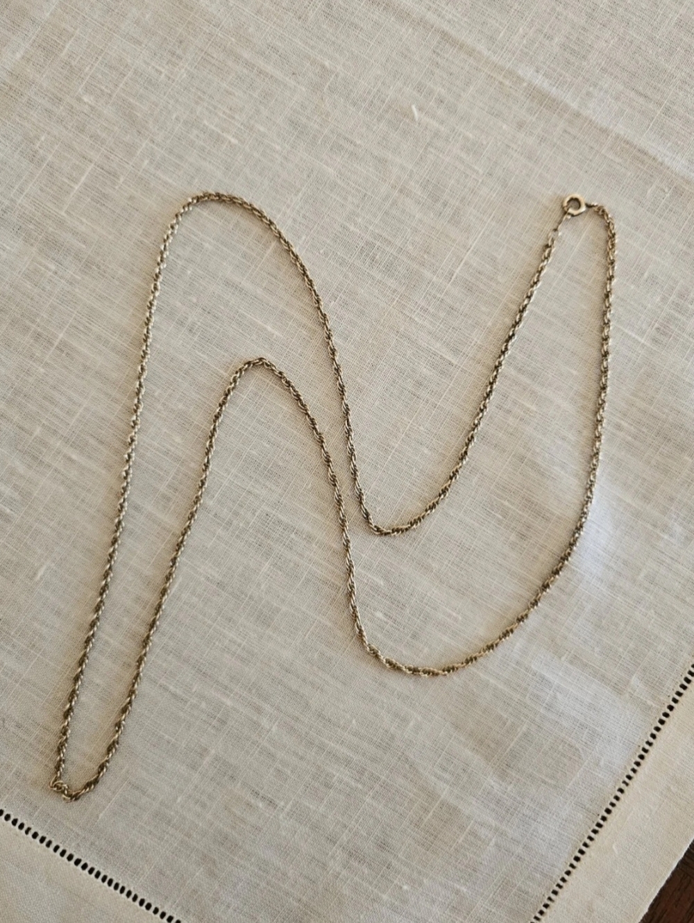 Vintage 60s ACO Automatic Chain Company 12k GF Gold Rope Chain Necklace 29.5"